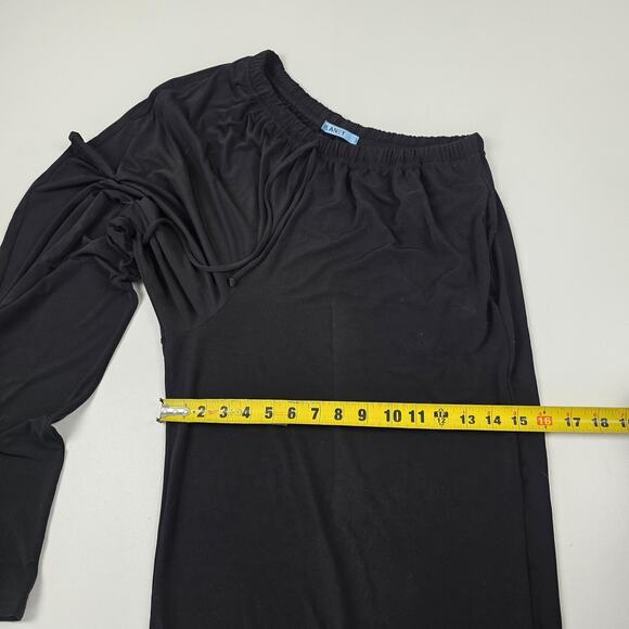 Planet Pants Womens Size 2 Black Wide Leg Elastic Waist made in USA Palazzo - Picture 5 of 12